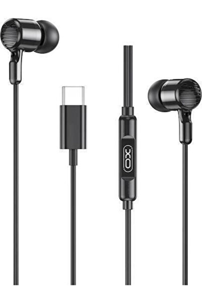 Xo EP84 Ενδοωτικά ακουστικά handsfree με υποδοχή USB-C, Μαύρο