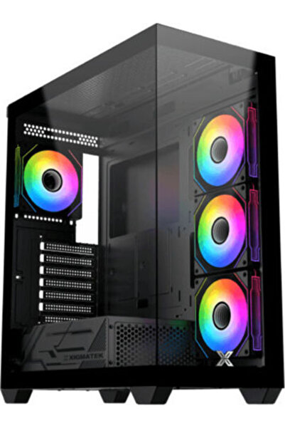 Xigmatek Blast Gaming Midi Tower Θήκη Υπολογιστή με Πλαϊνό Παράθυρο και Φωτισ...