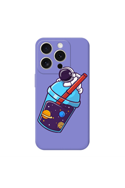 Other Apple iPhone 15 Pro Longing in space Purple Colored Silicone TPU Θήκη
