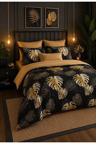 RALEX PUCIOASA Finet 6-Piece Bedding Set with Elastic Fitted Sheet for Beds 1...