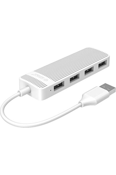 Orico Διανομέας USB 2.0 4 θυρών με σύνδεση USB-A Λευκό Κωδικός: FL02-WH-BP