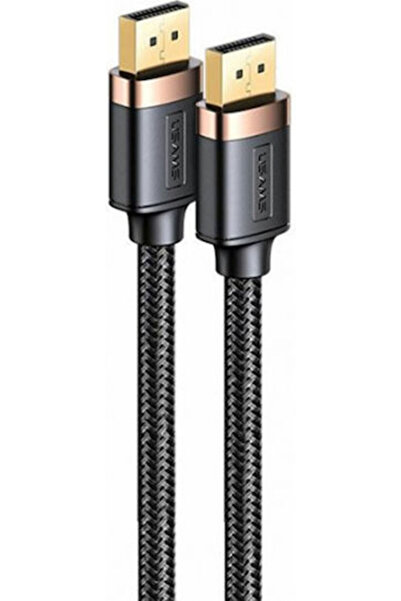 Usams Καλώδιο DisplayPort αρσενικό - DisplayPort αρσενικό 2μ Μαύρο (SJ531HD01)