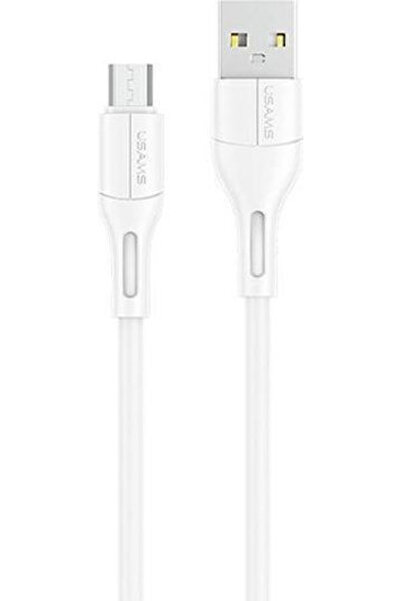Usams U68 1μ Κανονικό Καλώδιο USB 2.0 σε micro USB Λευκό (SJ502USB02)