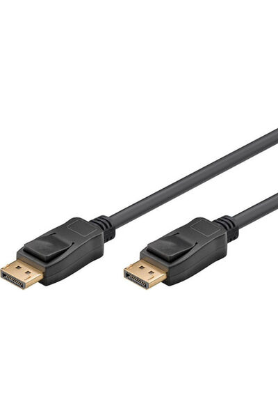 goobay Καλώδιο DisplayPort αρσενικό - DisplayPort αρσενικό 2μ Μαύρο (74778)