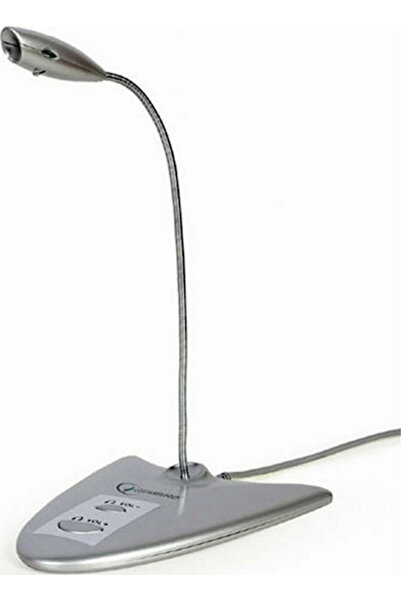 Gembird MIC-DU-01 Μικρόφωνο USB Επιτραπέζιο, με εύκαμπτο βραχίονα, σε ασημί χ...