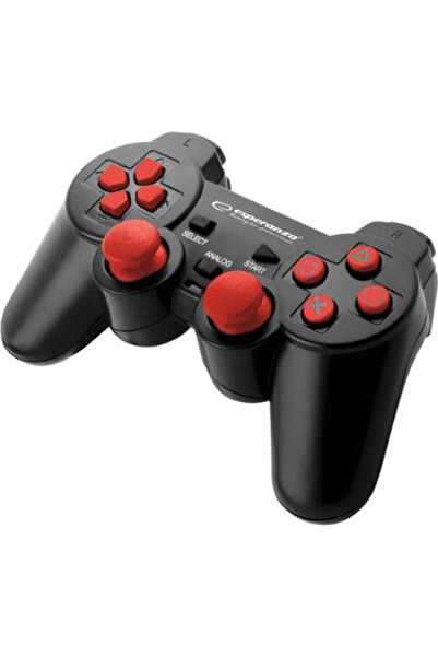 ESPERANZA Corsair Ενσύρματο Χειριστήριο για PC / PS3 Μαύρο/Κόκκινο
