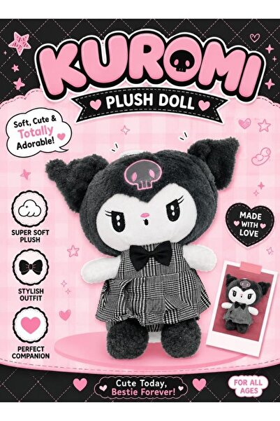 Premium Kuromi Plush Doll Soft Toy