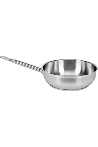 yato Frying pan YG-00081, Stainless steel, 24 x 7.5 cm, 3.4 L (Silver)