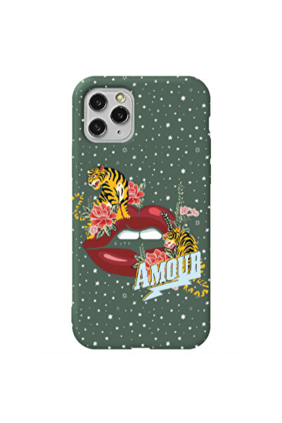 Other Apple iPhone 11 Pro Max Amour Dark Green Colored Silicone TPU Θήκη