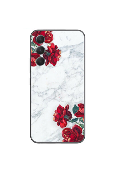 Other Samsung Galaxy A05s red roses marble Transparent Silicone TPU Θήκη