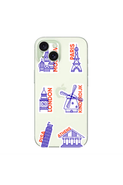 Other Apple iPhone 15 Pisa Athens Transparent Silicone TPU Θήκη