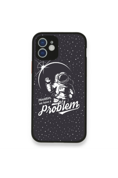 Other Apple iPhone 12 Houston We Have A Problem Black Glossy Θήκη