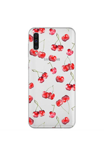 Other Samsung A70 Cherries Transparent Silicone TPU Θήκη