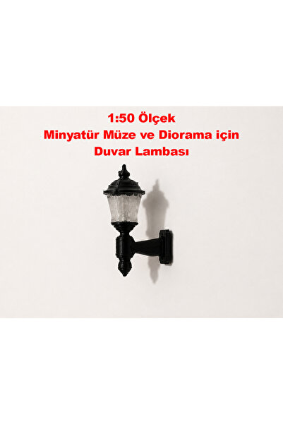 Friday Home 3 Adet Duvar Lambası - Teraryum ve Minyatür Müze için Figür - 1/5...