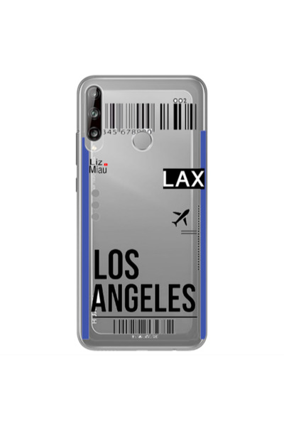 Other Huawei P40 Lite E Los angeles Transparent Silicone TPU Θήκη