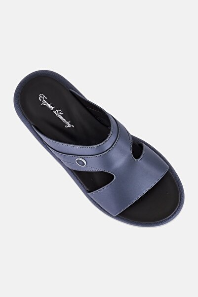 English Laundry صندل عربي رجالي سهل الارتداء، رمادي