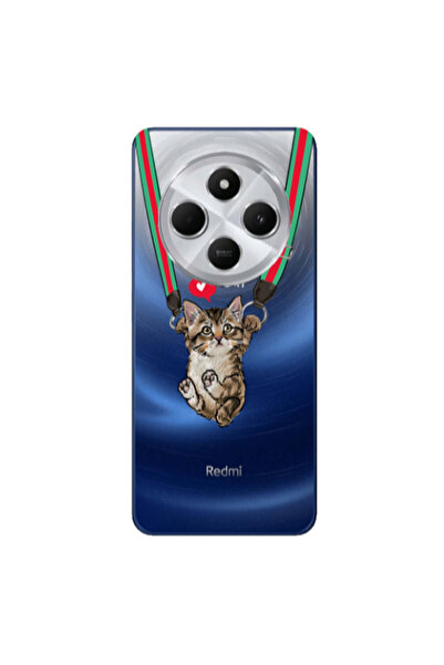 Other Xiaomi Redmi 14c Swinging cat Transparent Silicone TPU Θήκη