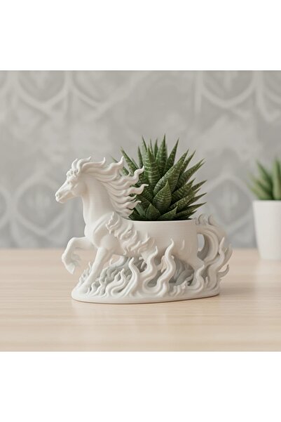 OEM Jardinieră Decorativă Figurină Cal, Suport Plante Mici cu Detalii Specifice