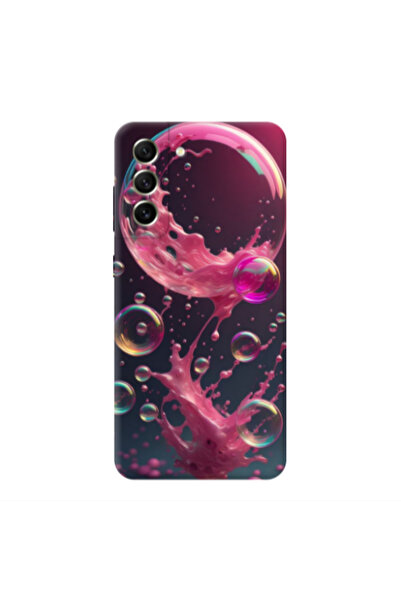 Other Samsung S22 Plus Pink balloon Transparent Silicone TPU Θήκη