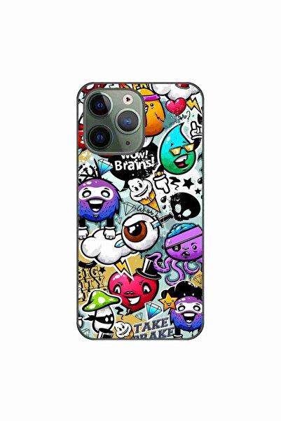 OEM Husa compatibila cu Apple iPhone 11 Pro Silicon Gel Tpu Model Pop Art Gra...