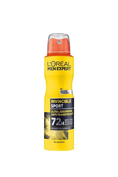 L'Oreal Paris Invincible Sport 72H Anti-Transpirant Deodorant Sprey 150 ml