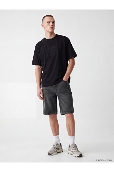 LC Waikiki Nevavm Loose Fit Men's Jean Shorts with a Difference