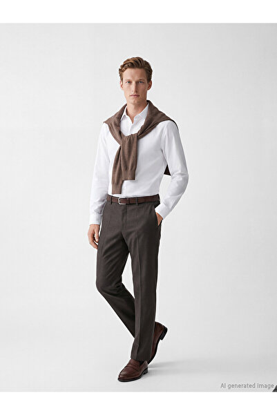 LC Waikiki Nevavm Standard Fit Gabardine Men's Trousers with a Difference