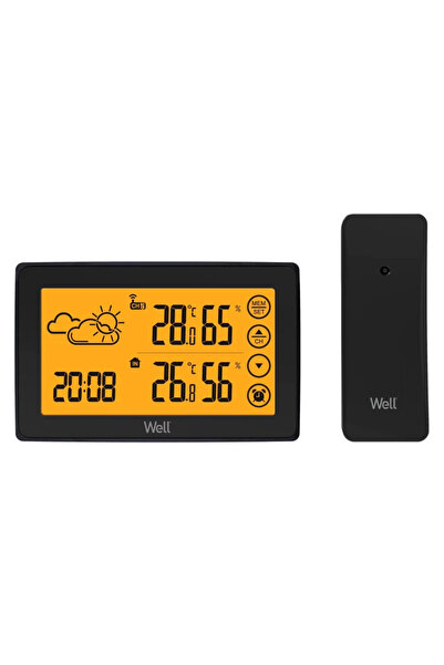 Well ® Augury Weather Station, LCD Touch Screen, Indoor/Outdoor Temp/Humidity...