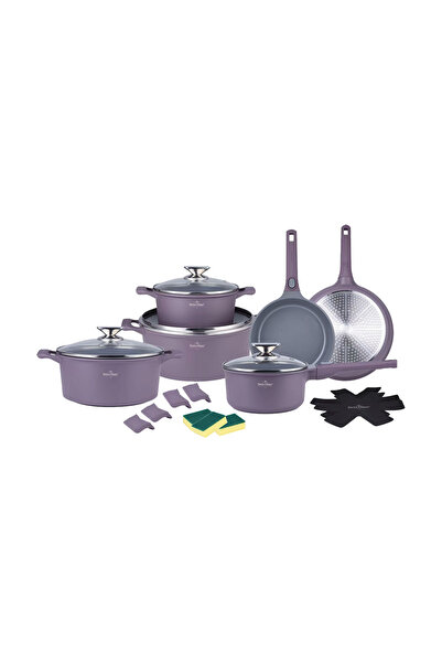 SWISS Set de oale Haus-Geneva, 19 piese, din aluminiu, 18/20/24/28 cm, taupe