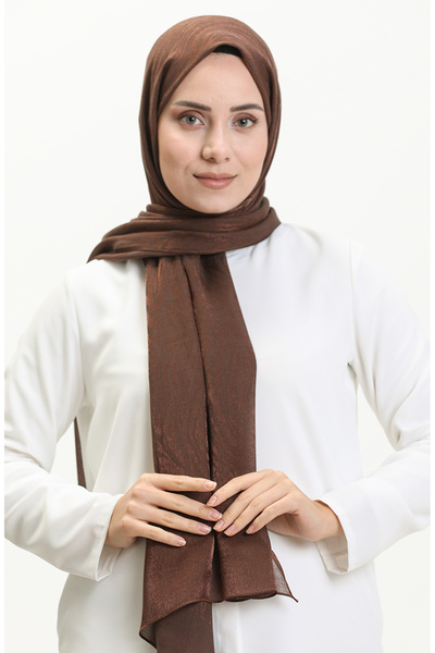 sefamerve شال كارمن بنمط الحمار الوحشي 70231-12 بني