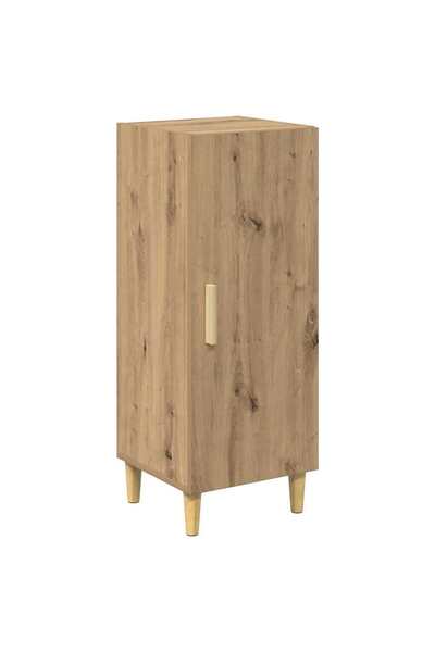 vidaxl Bufet Stejar Artizanal 34,5 x 34 x 90 cm Lemn compozit