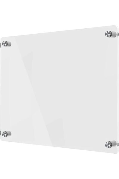 Slasa Clear Acrylic Dry Erase Board 50.8x76.2cm Wall Mount Floating Writing B...