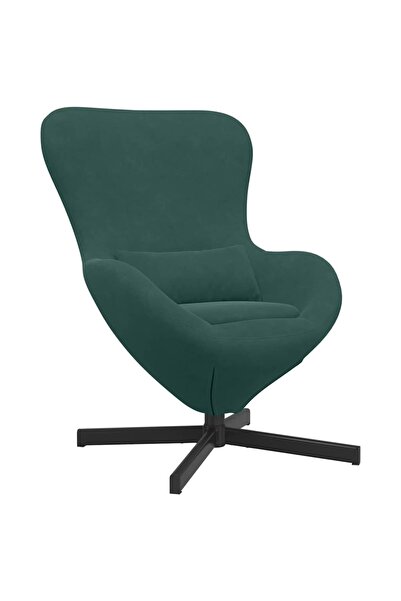 vidaxl Fotoliu ou Verde închis 63 x 73 x 90 cm Catifea