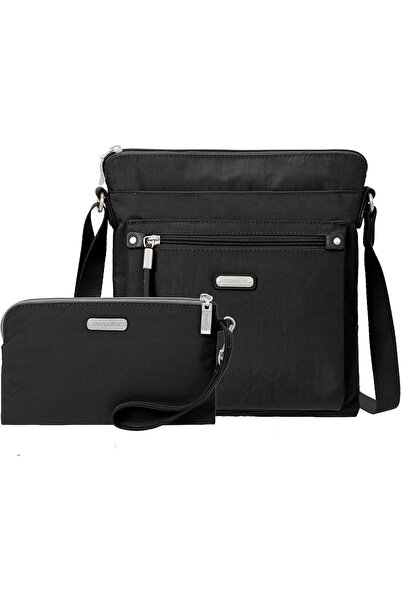 Baggallini Go Bag with small wrist phone wallet with RFID blocking technology...