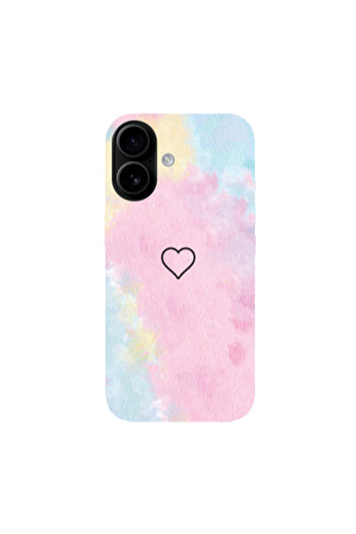 Other Apple Iphone 16 plus Heart in clouds Transparent Silicone TPU Θήκη