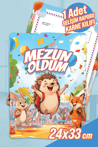 colortouch Mezun Kirpi Ve Arkadaşları A4 Ana Sınıfı Gelişim Raporu Karne Kılı...