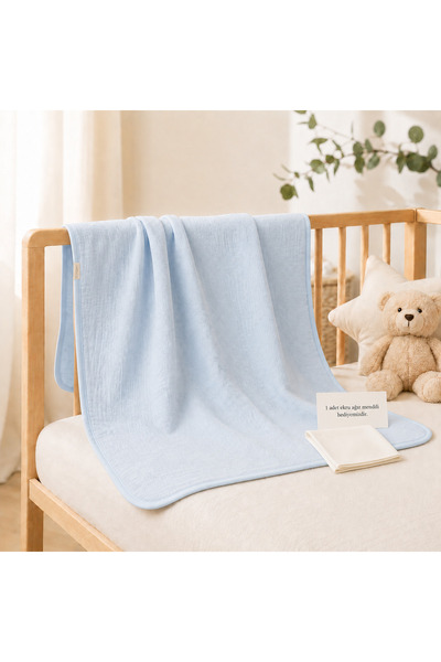 FYB Muslin Baby Blanket Double Layer 100X120 cm 100% Cotton Soft Textured