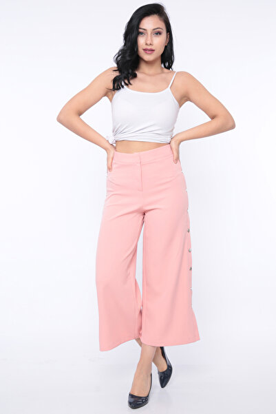 FIRST STYLE Turkish Women's Pink Color Pants