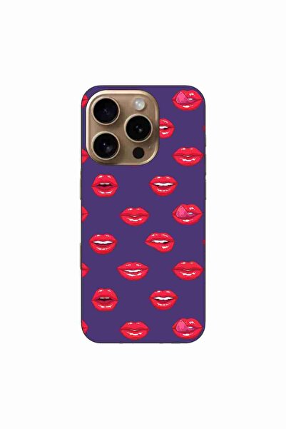 OEM Husa compatibila cu Apple iPhone 16 Pro Silicon Gel Tpu Model Buze Pattern