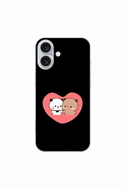 OEM Husa compatibila cu Apple iPhone 16 Silicon Gel Tpu Model Bubu Dudu In Heart
