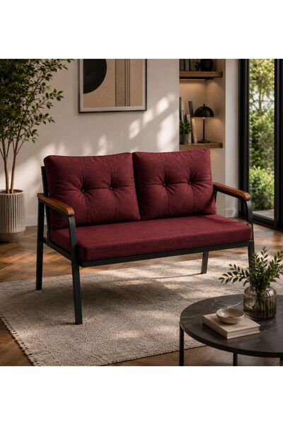 Modern Style Home Teras Balkon ve Kafe İçin Modern İkili Koltuk İstanbul Serisi