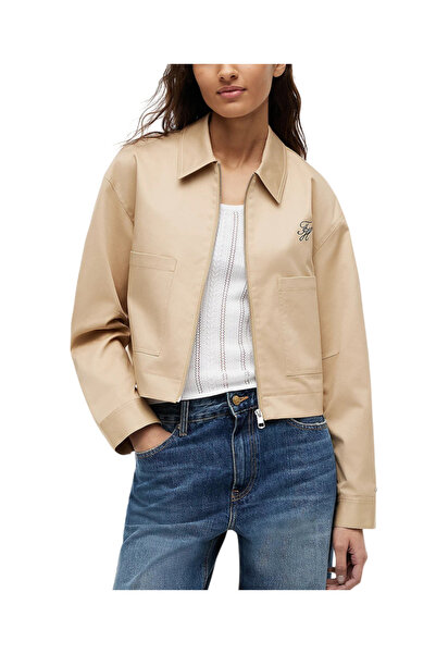Tommy Hilfiger Γυναικείο Μπουφάν Μπεζ WW0WW50144-AB9