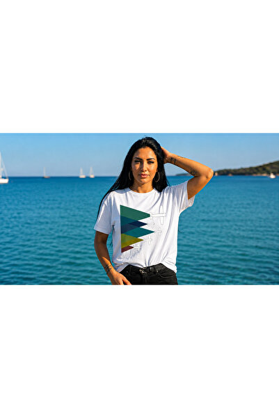 VODEXA Women's Oversize T-Shirt Planes Printed 100% Cotton T-Shirt Comfortabl...