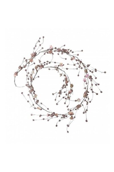 OEM Lant Sarma Cu Margele Plastic Si Flori Roz (Set 3 buc)