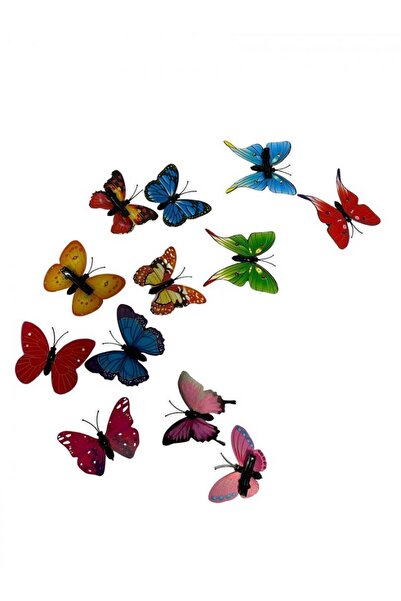 OEM Fluturi Plastic Clips 12/Set Mixt Color