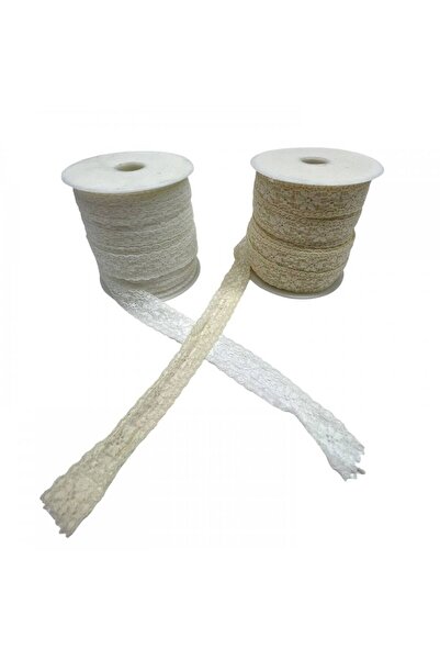 OEM Elastic Lace Ribbon 2 Cm/45m Cream