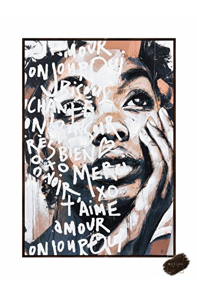 Store Modern Romantizm | Kabartmalı Kadın Figürlü Tablo 80x120 cm