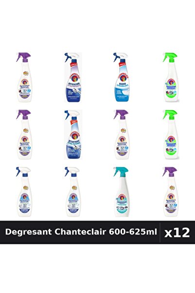 Chanteclair Set 12 Degresant Universal 600-625ml - 8 Arome Asortate, Anticalc...