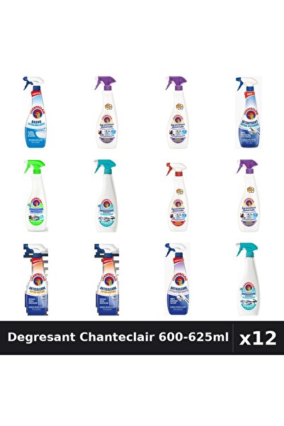 Chanteclair Set 12 Degresant Universal 600-625ml - 9 Arome, Anticalcar, Detar...