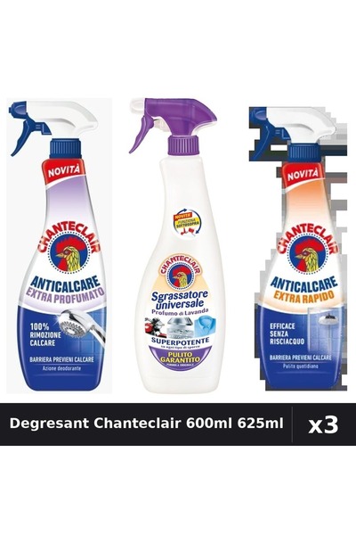 Chanteclair Set 3 Degresant Universal 600ml, 625ml - Lavanda, Extra Parfumat,...